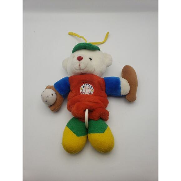 Vintage Prestige Toy Musical Bear Pull Toy Baseball Little Slugger first peek - Picture 1 of 12